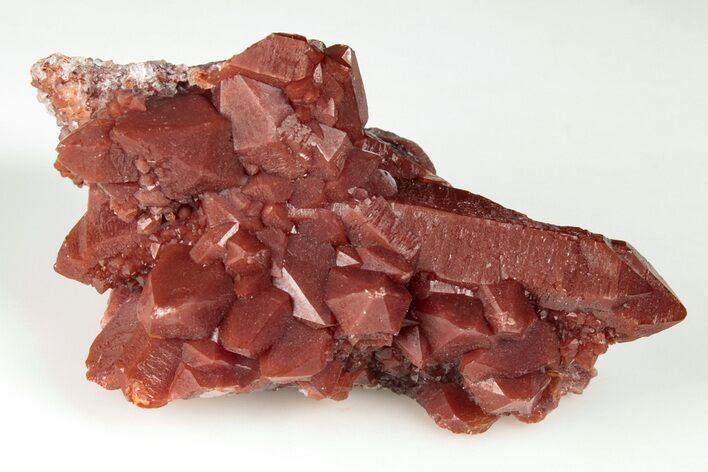 Natural Red Quartz Crystal Cluster - Morocco #199074